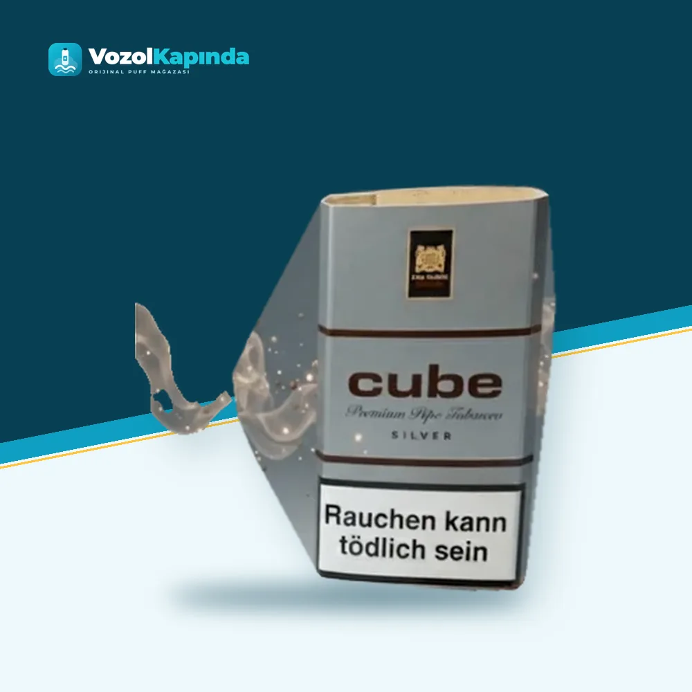 Mac Baren Cube Silver Premium Pipo Tütünü paket görünümü