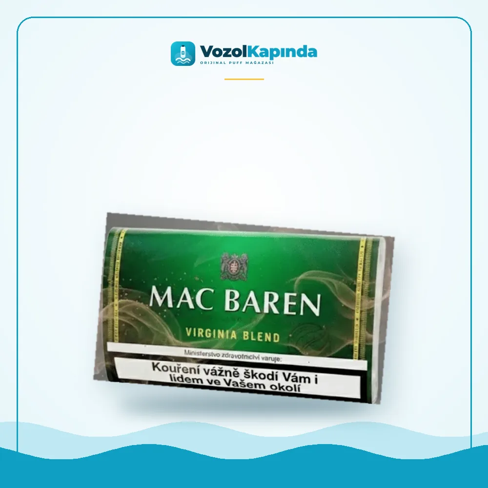 Mac Baren Virginia Blend ithal tütün 30gr, Vozol Kapında orijinal sarma tütünü