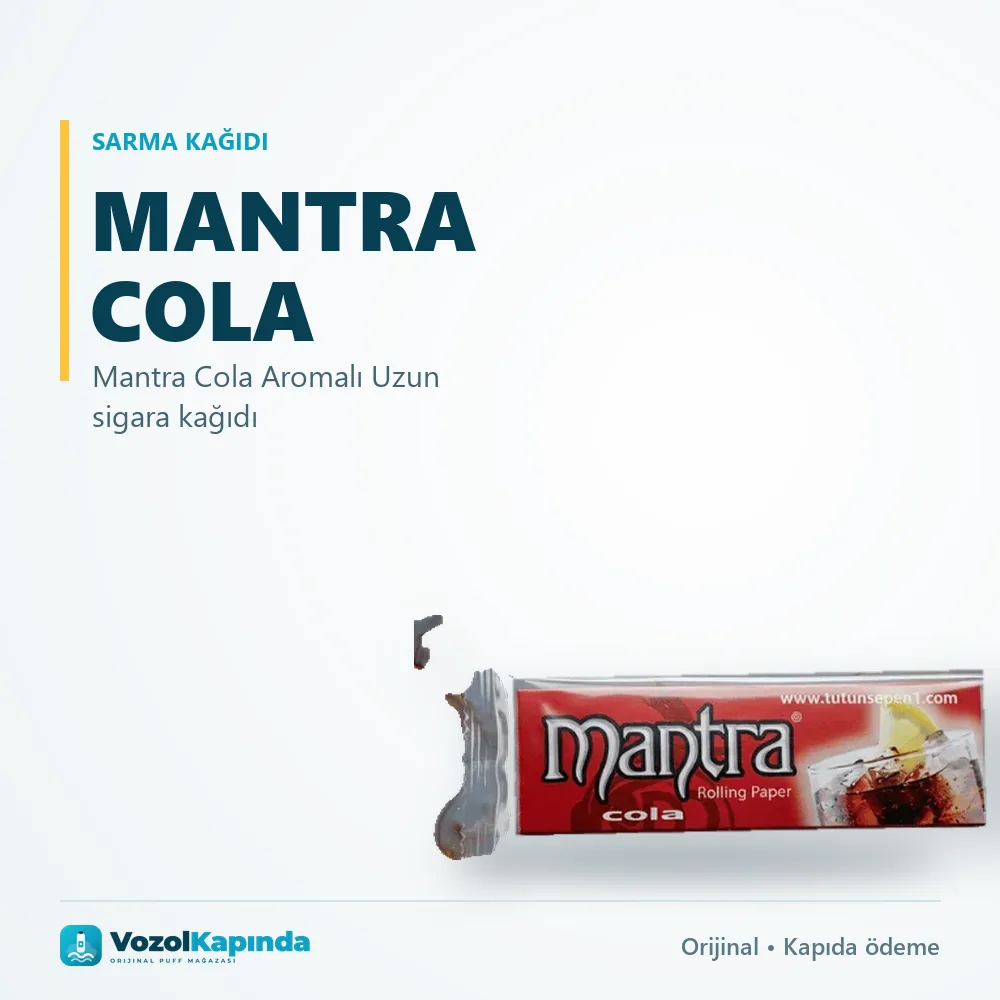 Mantra Cola Aromalı Uzun sigara kağıdı sipariş avantajları: kapıda ödeme ve gizli paket