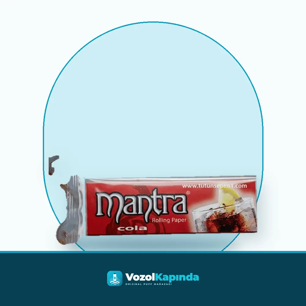 Mantra Cola Aromalı Uzun sigara kağıdı paket görünümü