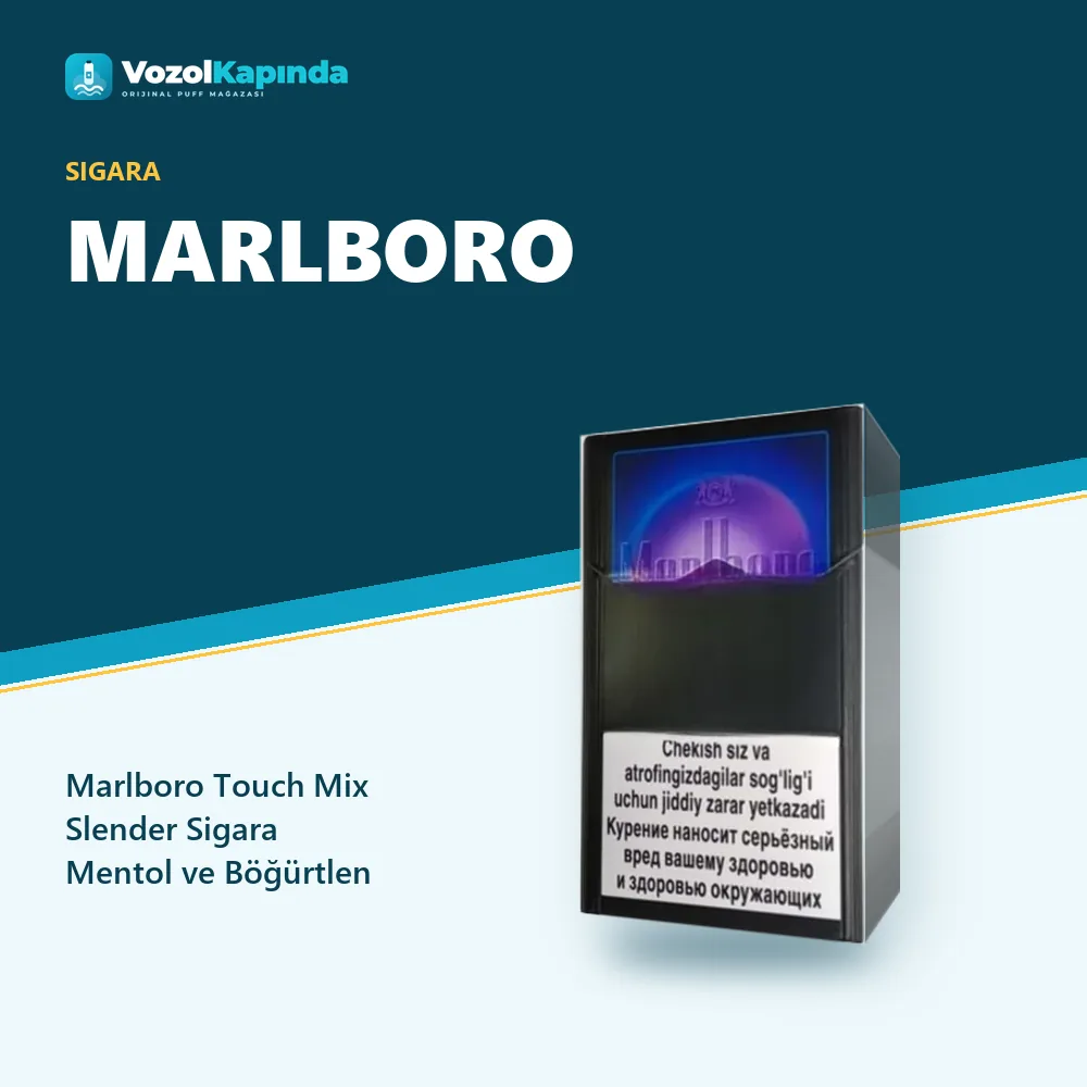 Marlboro Touch Mix Slender Sigara Mentol ve Böğürtlen sipariş avantajları: kapıda ödeme ve gizli paket