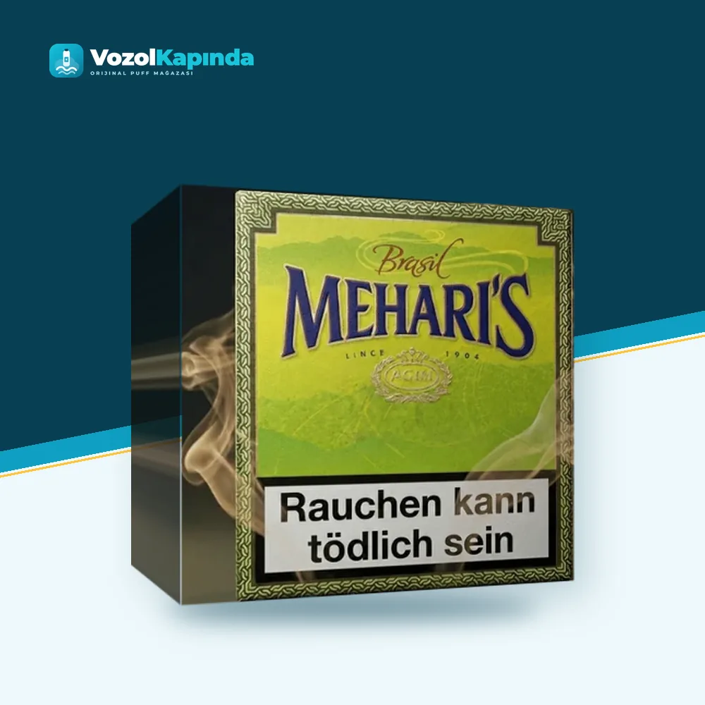 Mehari’s Brasil sigarillo 20’s Paket Görünümü Mehari’s Brasil sigarillo 20’s paket görünümü
