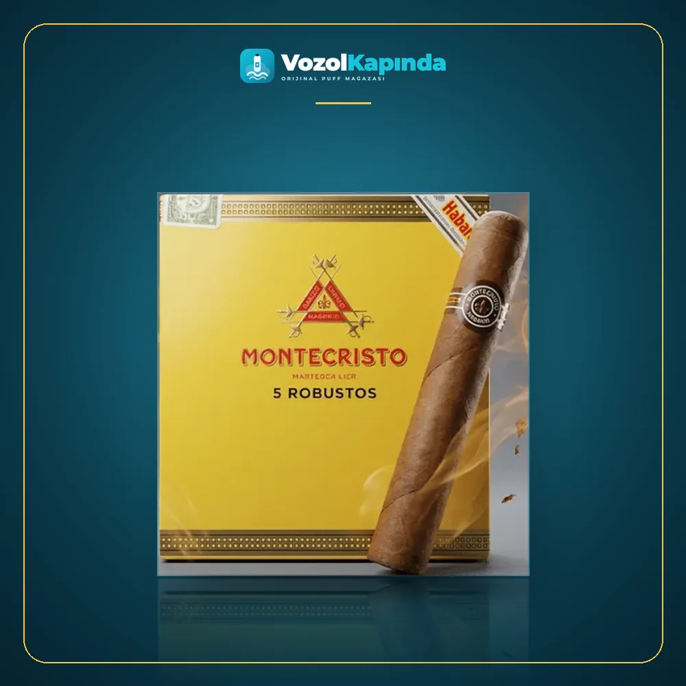 Montecristo 5 Robustos Puro 5’s Gift Pack DOMİNİC ön yüz görseli, orijinal ambalaj
