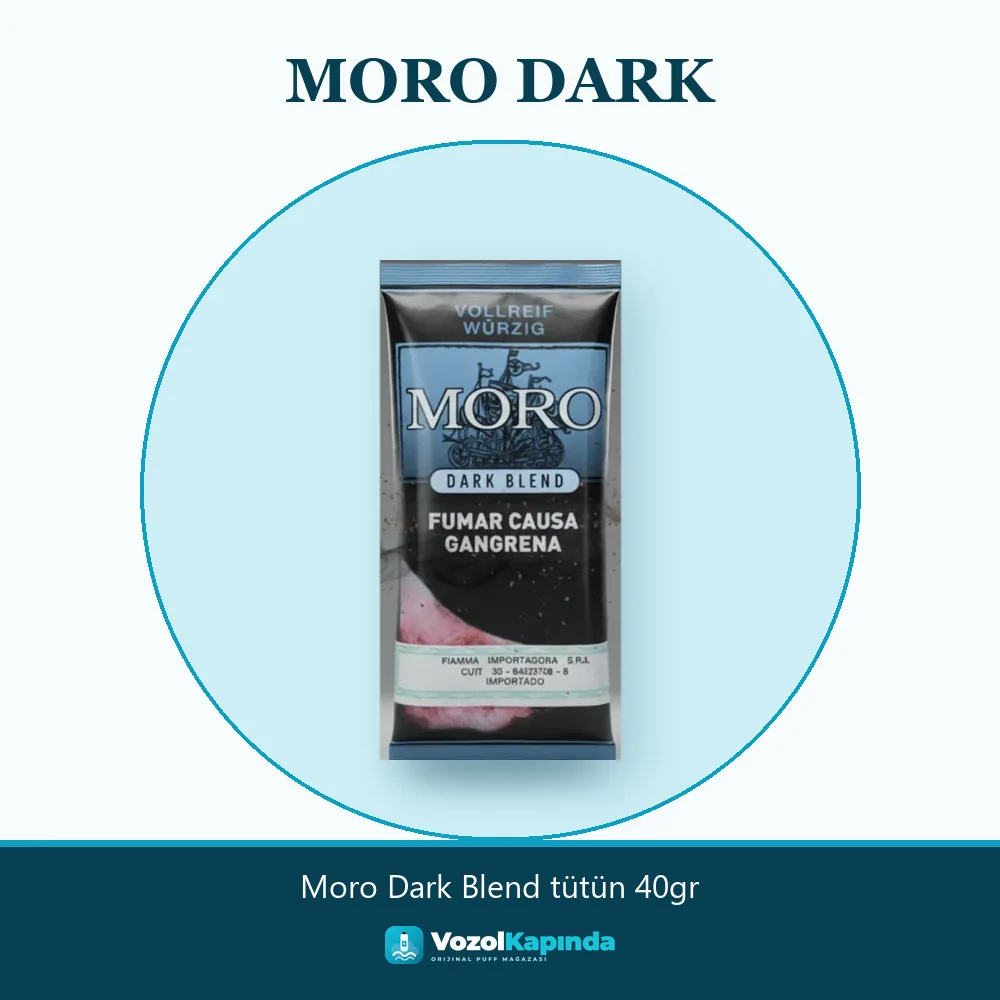 Moro Dark Blend tütün 40gr Sipariş Bilgileri Moro Dark Blend tütün 40gr sipariş avantajları: kapıda ödeme ve gizli paket