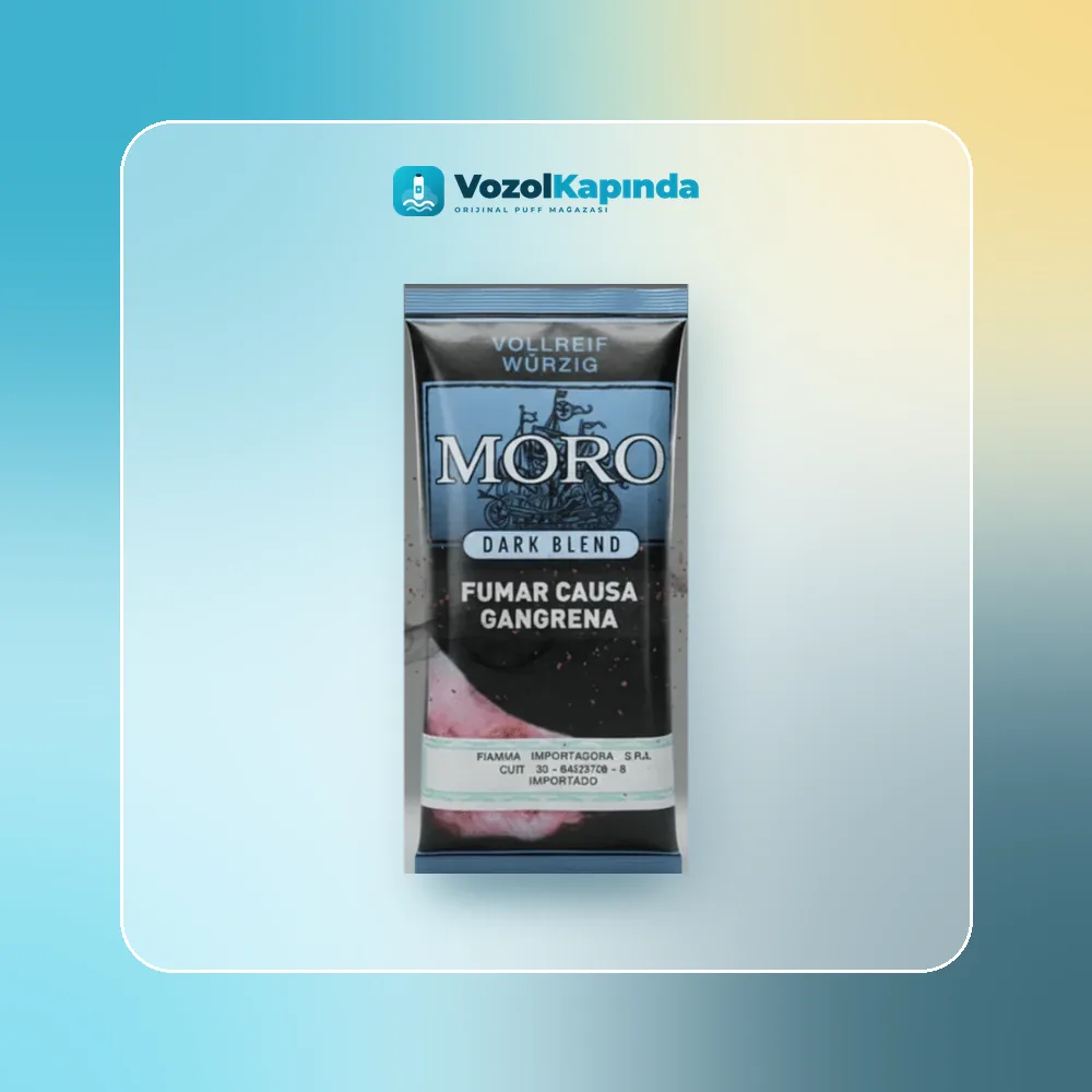 Moro Dark Blend tütün 40gr Orijinal Ambalaj Moro Dark Blend tütün 40gr ön yüz görseli, orijinal ambalaj