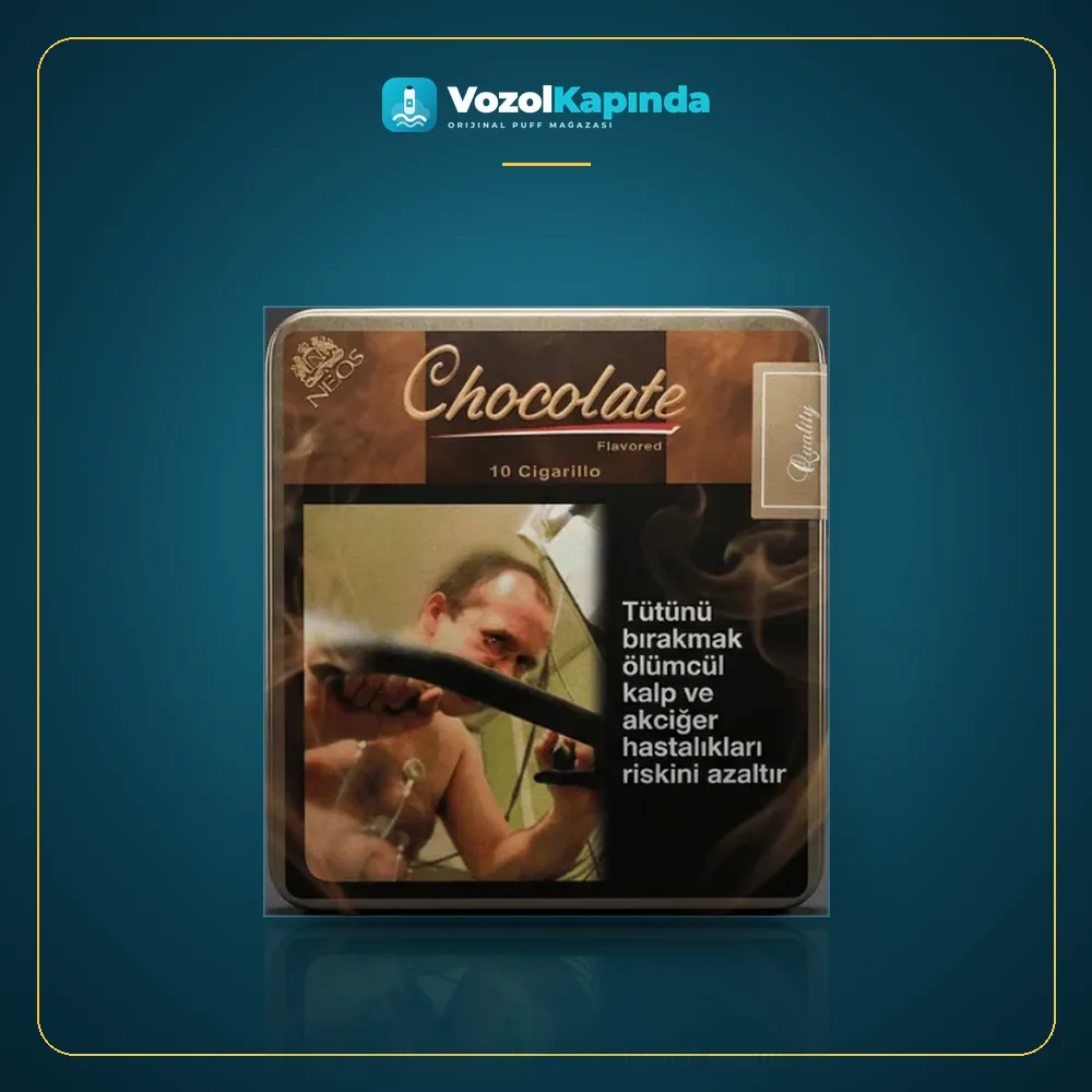 Neos Chocolate Sigarillo Çikolata aromalı Orijinal Ambalaj Neos Chocolate Sigarillo Çikolata aromalı paket görünümü