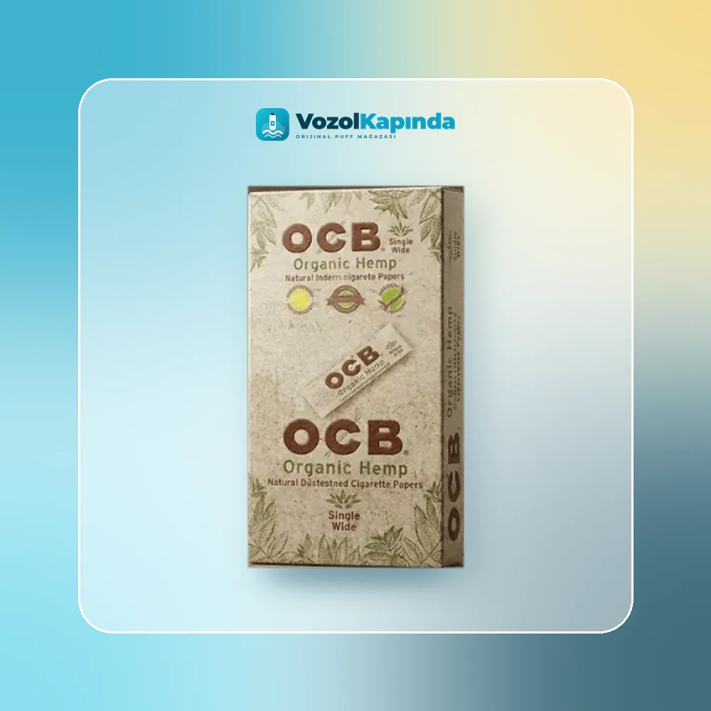 OCB Organik sigara kağıdı Tekli 50’li Box Ürün Görseli OCB Organik sigara kağıdı Tekli 50’li Box ürün görseli, orijinal sarma kağıdı