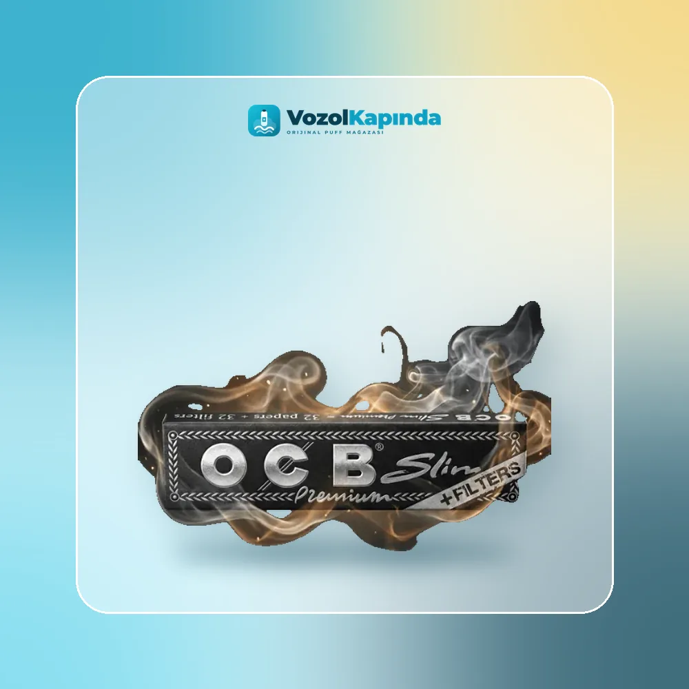 OCB Premium Slim King Size Sigara Kağıdı Zıvanalı Orijinal Ambalaj OCB Premium Slim King Size Sigara Kağıdı Zıvanalı paket görünümü