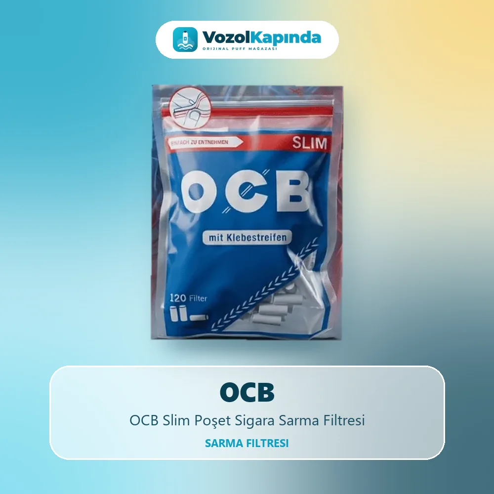 OCB Slim Poşet Sigara Sarma Filtresi sipariş avantajları: kapıda ödeme ve gizli paket