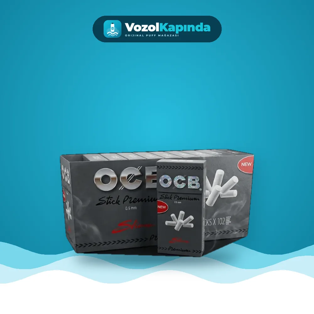 OCB Stick Premium Ultra Slim Sigara Sarma Filtresi 6 mm Fiyatı OCB Stick Premium Ultra Slim Sigara Sarma Filtresi 6 mm, Vozol Kapında orijinal sarma filtresi