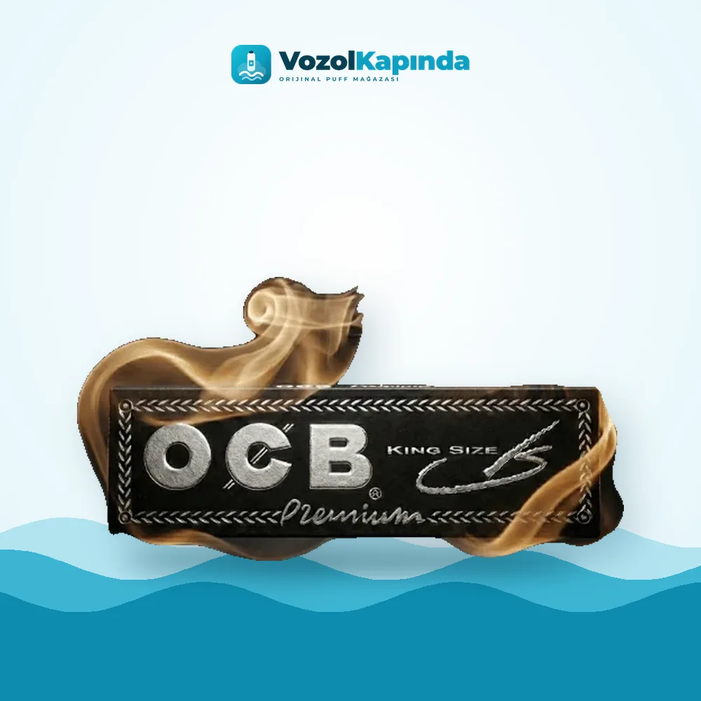 OCB Uzun sigara kağıdı Siyah Premium King Size Orijinal Ambalaj OCB Uzun sigara kağıdı Siyah Premium King Size ön yüz görseli, orijinal ambalaj
