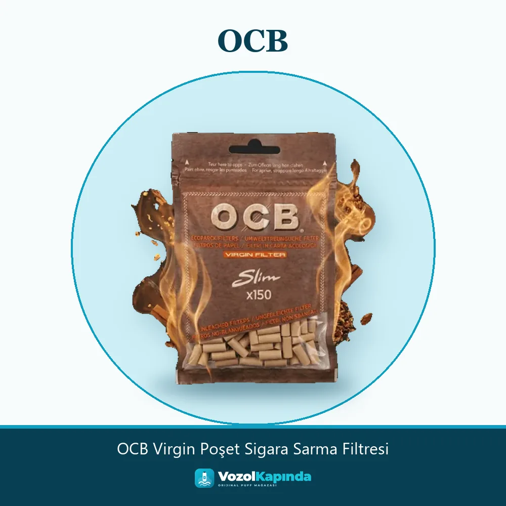 OCB Virgin Poşet Sigara Sarma Filtresi Özellikleri OCB Virgin Poşet Sigara Sarma Filtresi bilgi kartı, orijinal sarma filtresi