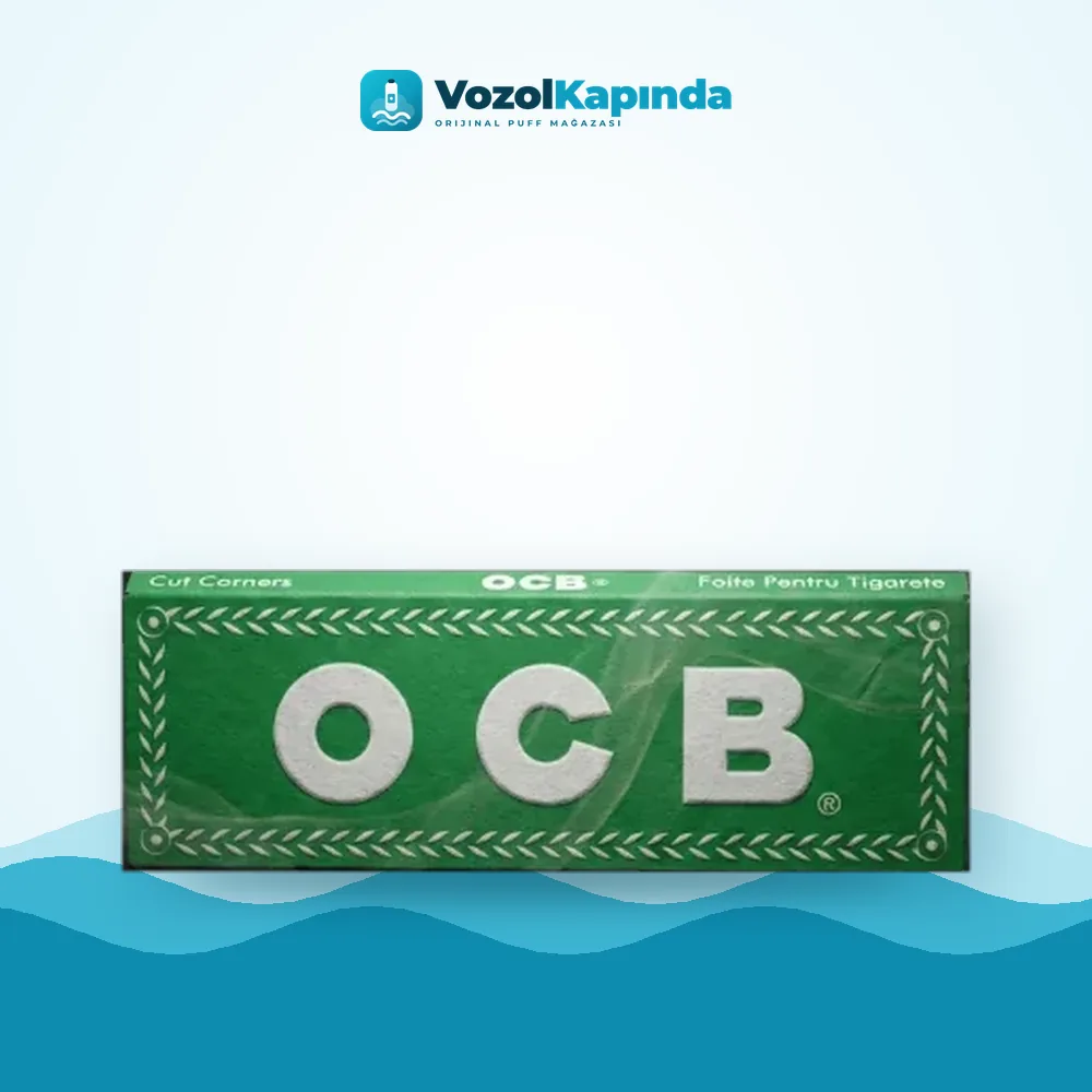OCB Yeşil No.8 Sigara Kağıdı Tekli Orijinal Ambalaj OCB Yeşil No.8 Sigara Kağıdı Tekli ön yüz görseli, orijinal ambalaj