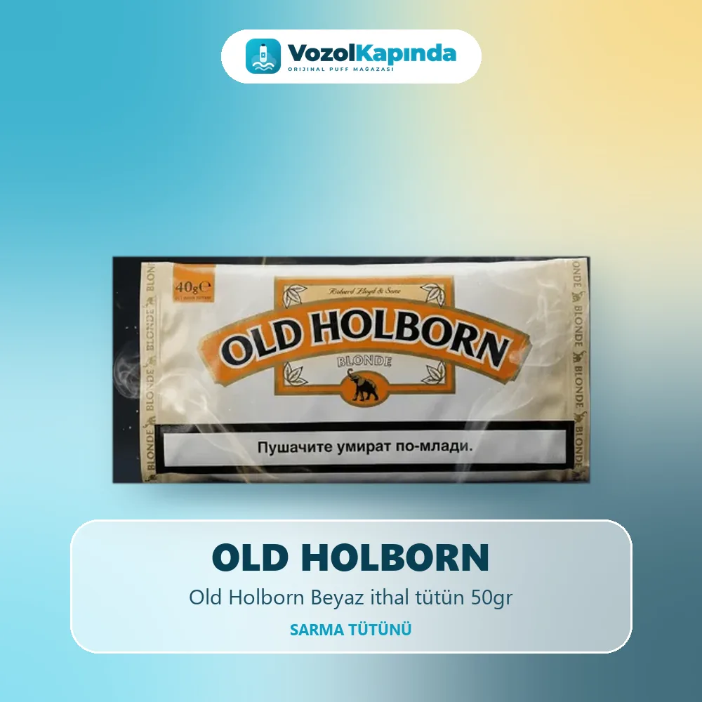 Old Holborn Beyaz ithal tütün 50gr özellikleri: orijinal ürün, kapıda ödeme, gizli paket