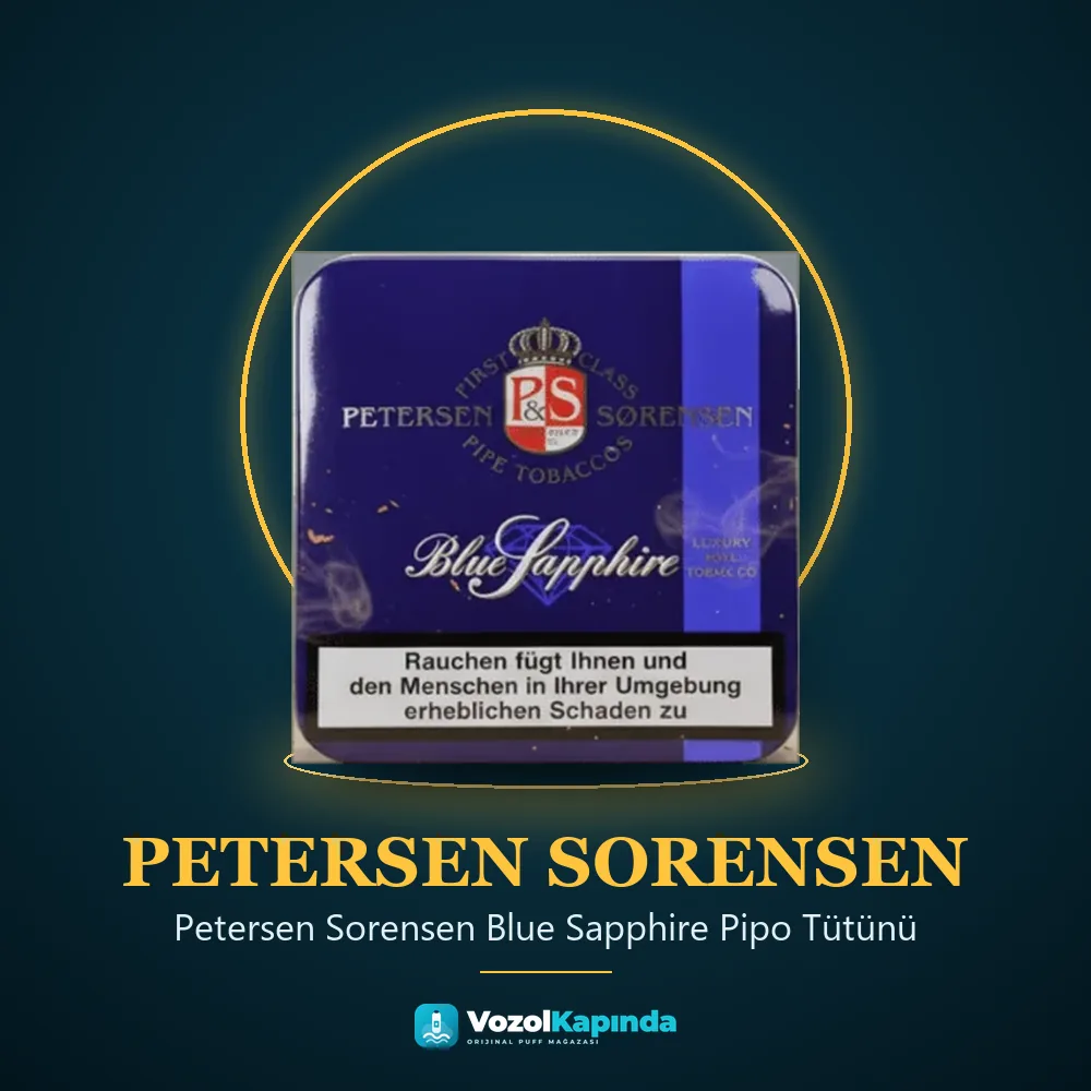 Petersen Sorensen Blue Sapphire Pipo Tütünü Bilgi Kartı Petersen Sorensen Blue Sapphire Pipo Tütünü bilgi kartı, orijinal pipo tütünü