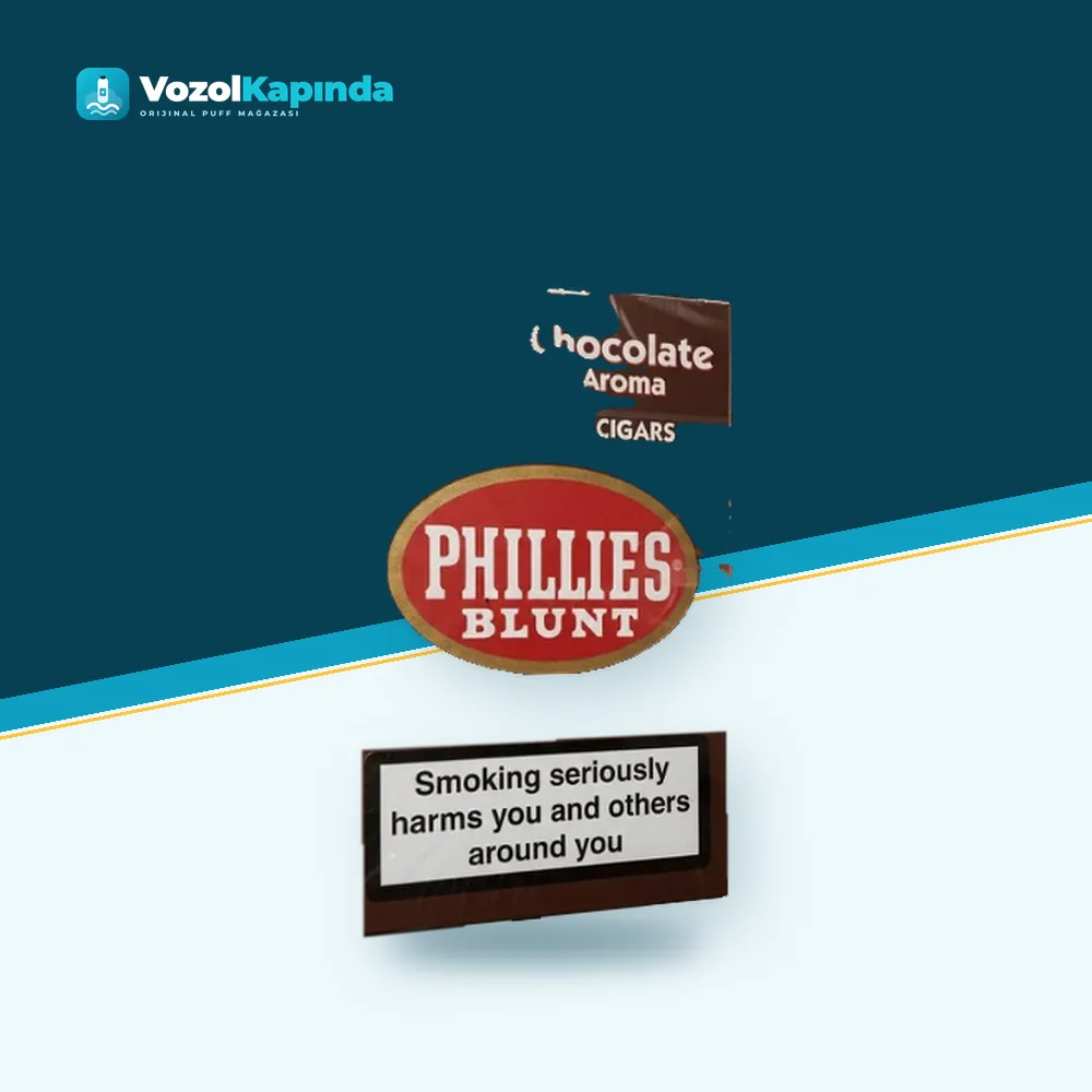 Phillies Blunt Chocolate Puro Çikolata aromalı Orijinal Ambalaj Phillies Blunt Chocolate Puro Çikolata aromalı ön yüz görseli, orijinal ambalaj