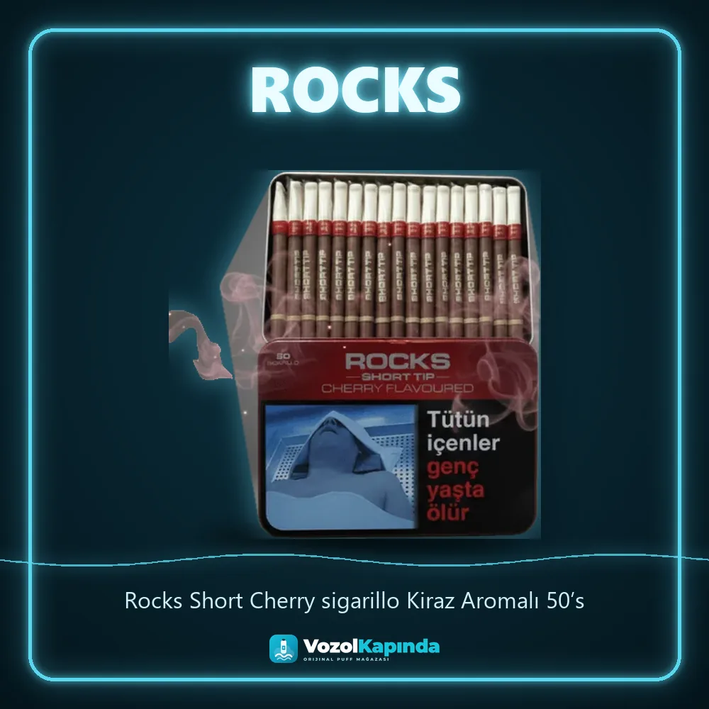 Rocks Short Cherry sigarillo Kiraz Aromalı 50’s Sipariş Bilgileri Rocks Short Cherry sigarillo Kiraz Aromalı 50’s sipariş avantajları: kapıda ödeme ve gizli paket