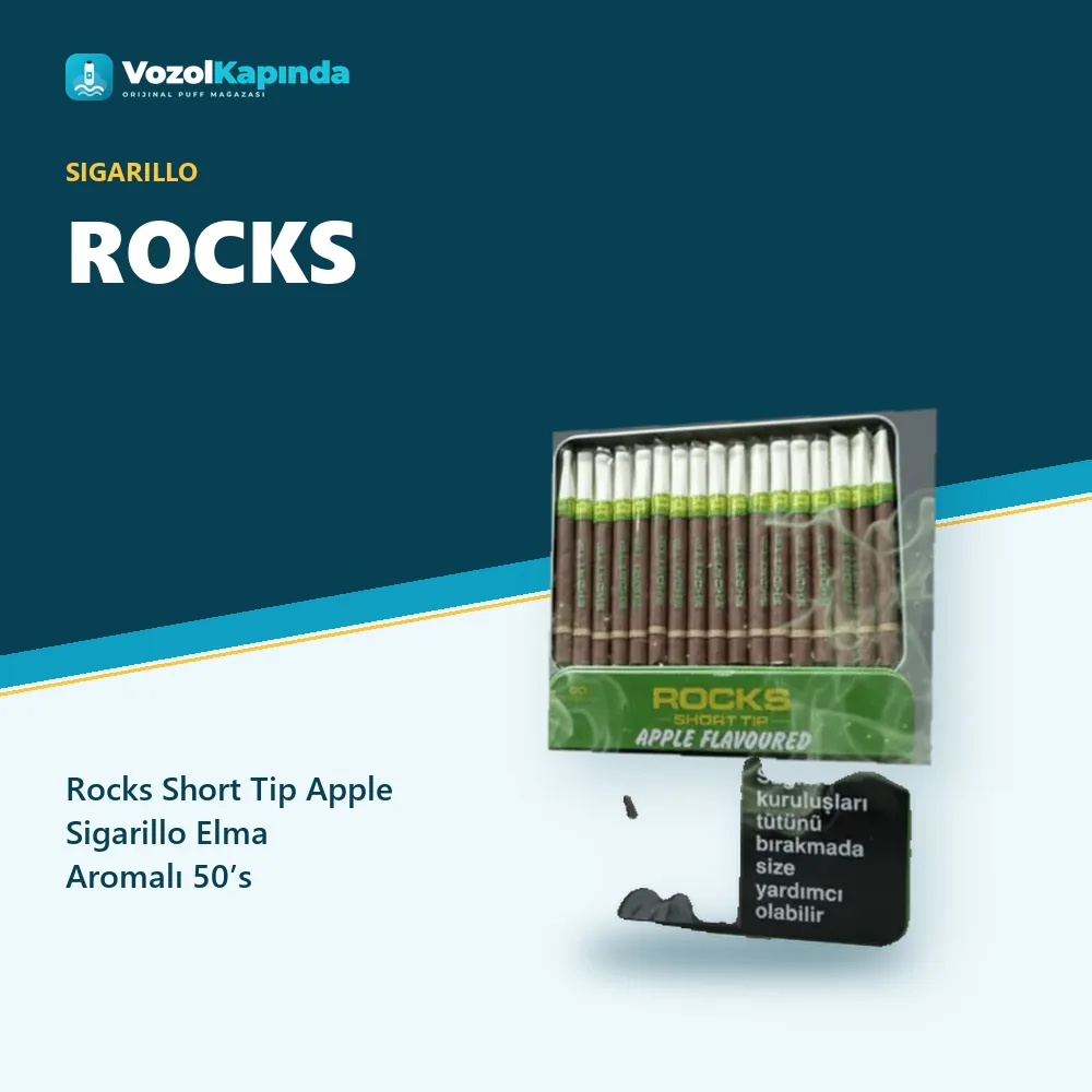 Rocks Short Tip Apple Sigarillo Elma Aromalı 50’s Sipariş Bilgileri Rocks Short Tip Apple Sigarillo Elma Aromalı 50’s sipariş avantajları: kapıda ödeme ve gizli paket