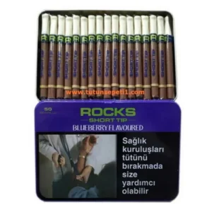 Rocks Short Tip Blueberry sigarillo – Yaban Mersini aromalı – 50’s