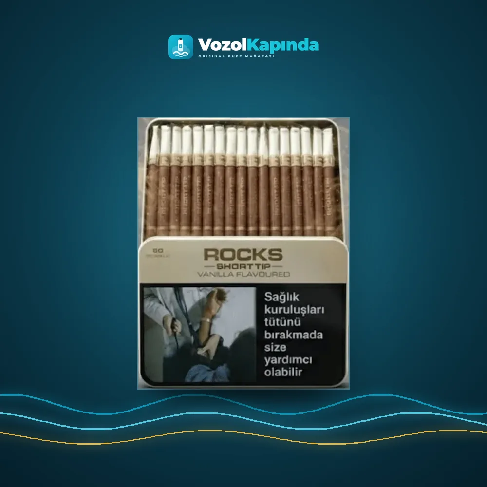 Rocks Short Tip Vanilla sigarillo Vanilya Aromalı 50’s satın al, Vozol Kapında