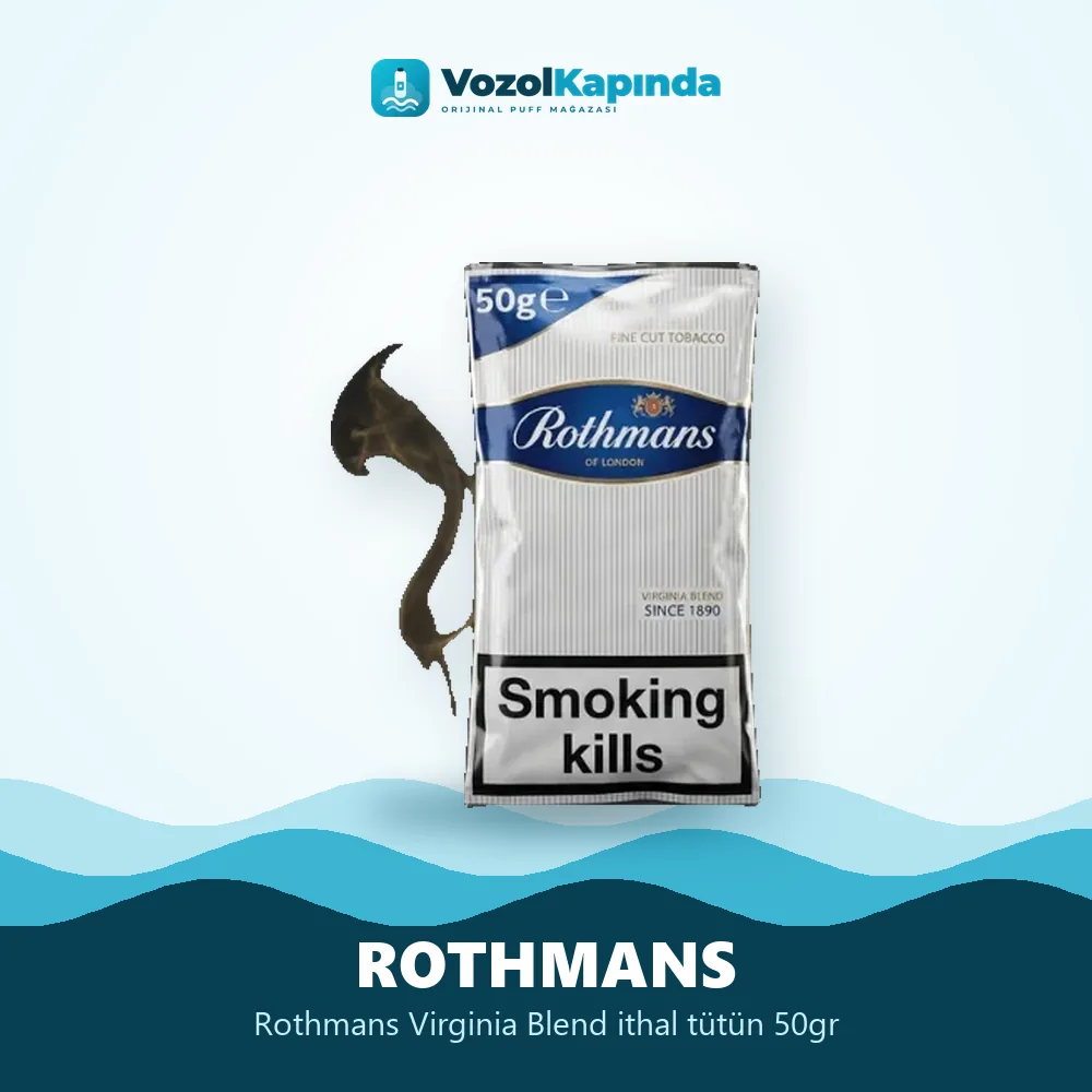 Rothmans Virginia Blend ithal tütün 50gr sipariş avantajları: kapıda ödeme ve gizli paket