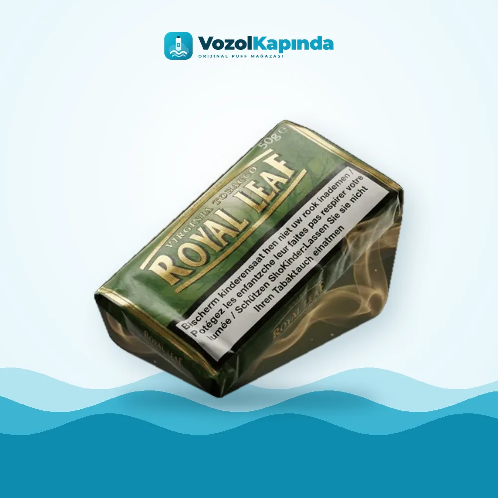 Royal Leaf Green Organik ithal tütün 50gr Paket Görünümü Royal Leaf Green Organik ithal tütün 50gr paket görünümü