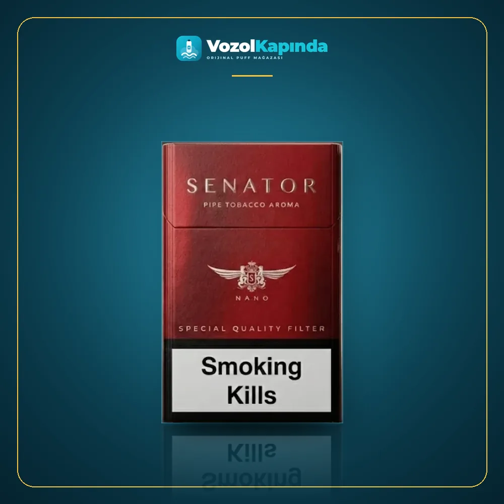 Senator Nano Pipe Tobacco ithal sigara Pipo Tütünü aromalı paket görünümü