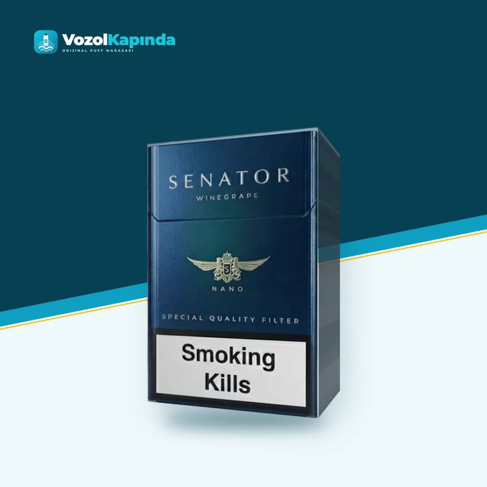 Senator Nano Wine Grape sigara Şarap Üzümü aromalı Paket Görünümü Senator Nano Wine Grape sigara Şarap Üzümü aromalı ürün görseli, orijinal sigara