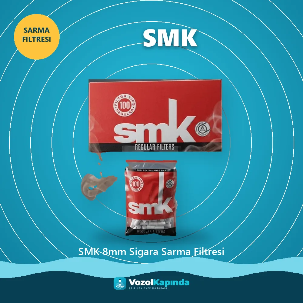SMK 8mm Sigara Sarma Filtresi sipariş avantajları: kapıda ödeme ve gizli paket