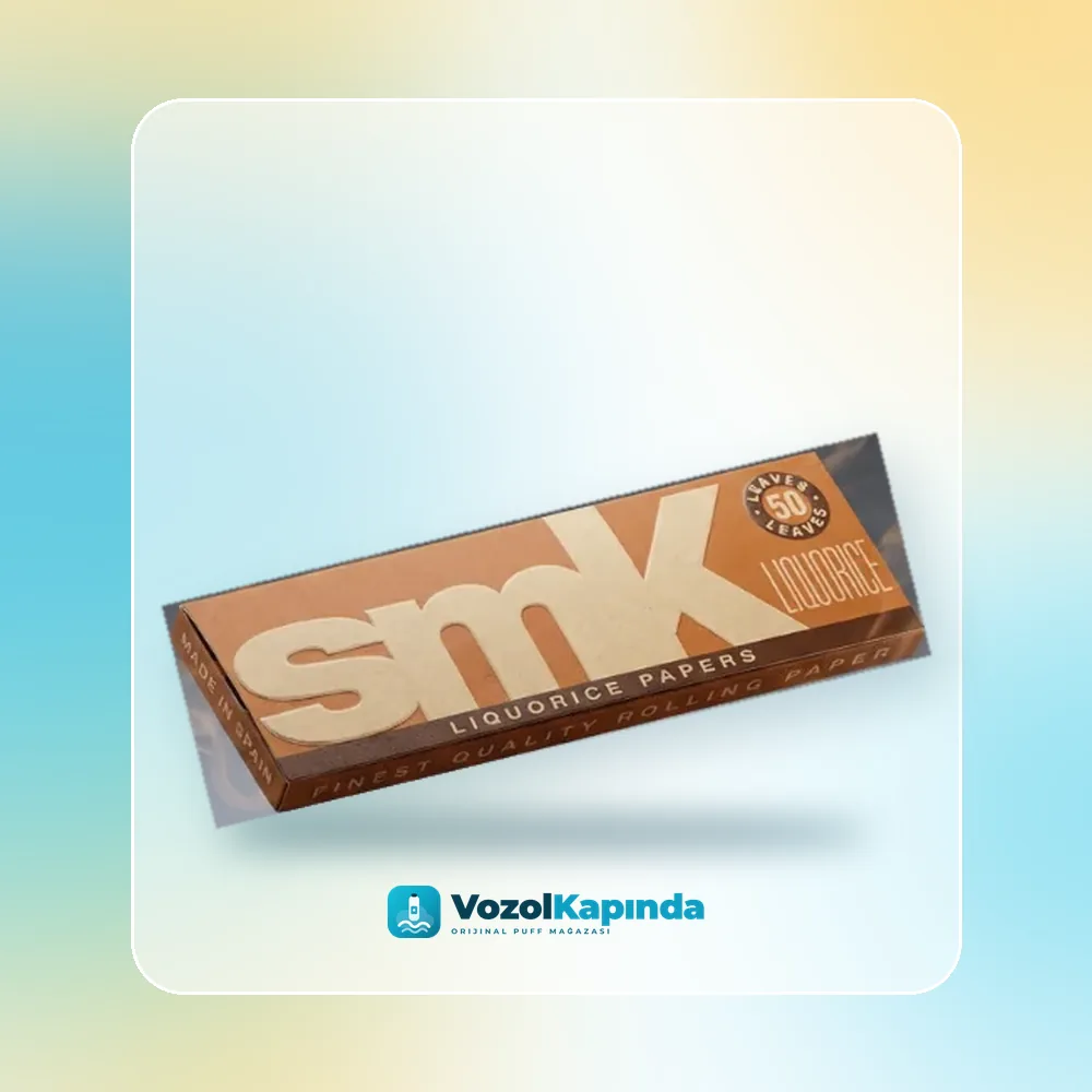 SMK Liquorice Likör Aromalı sigara sarma kağıdı Tekli Sipariş SMK Liquorice Likör Aromalı sigara sarma kağıdı Tekli, Vozol Kapında orijinal sarma kağıdı