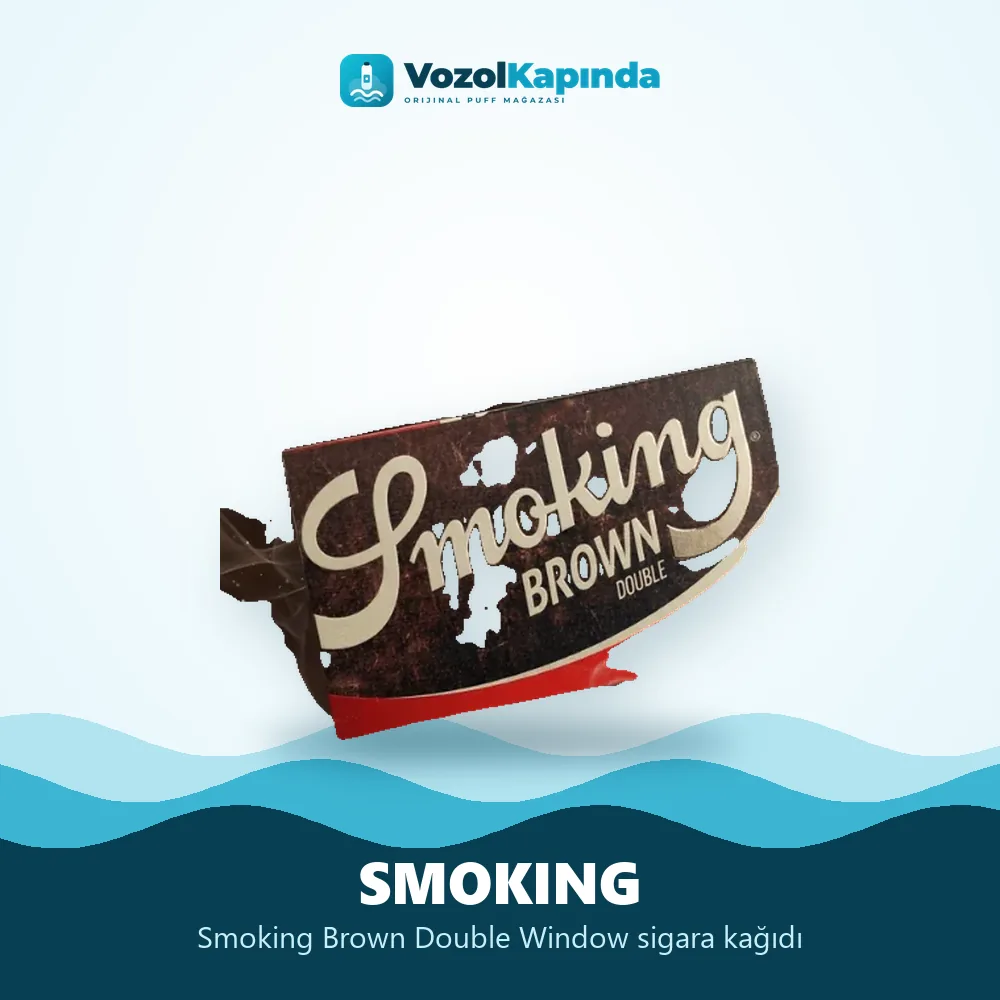 Smoking Brown Double Window sigara kağıdı Sipariş Bilgileri Smoking Brown Double Window sigara kağıdı bilgi kartı, orijinal sarma kağıdı