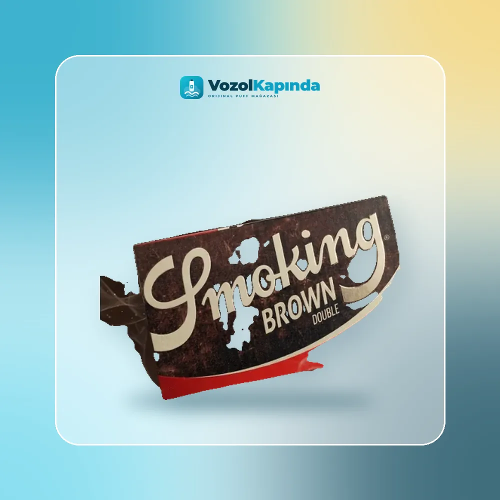 Smoking Brown Double Window sigara kağıdı Orijinal Ambalaj Smoking Brown Double Window sigara kağıdı paket görünümü