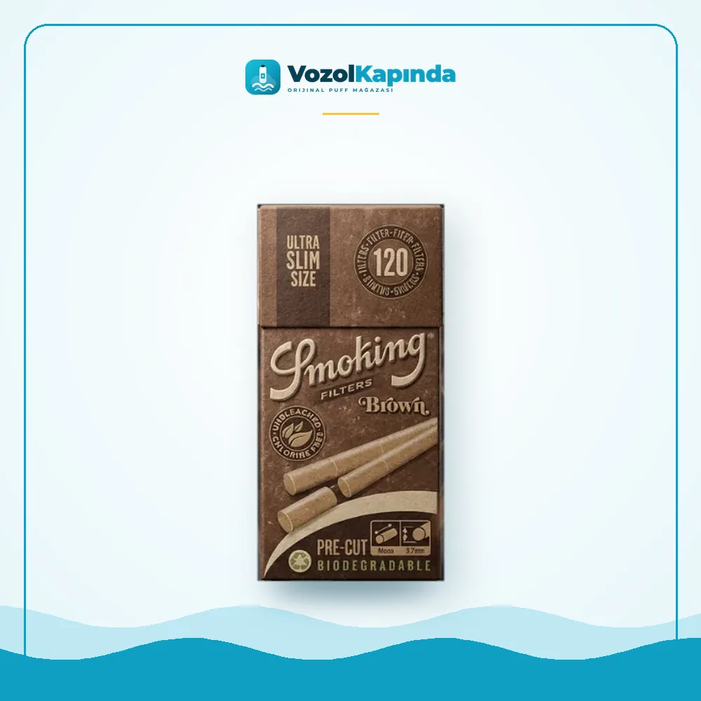 Smoking Organik Precut Ultra Slim Sarma Filtresi, Vozol Kapında orijinal sarma filtresi