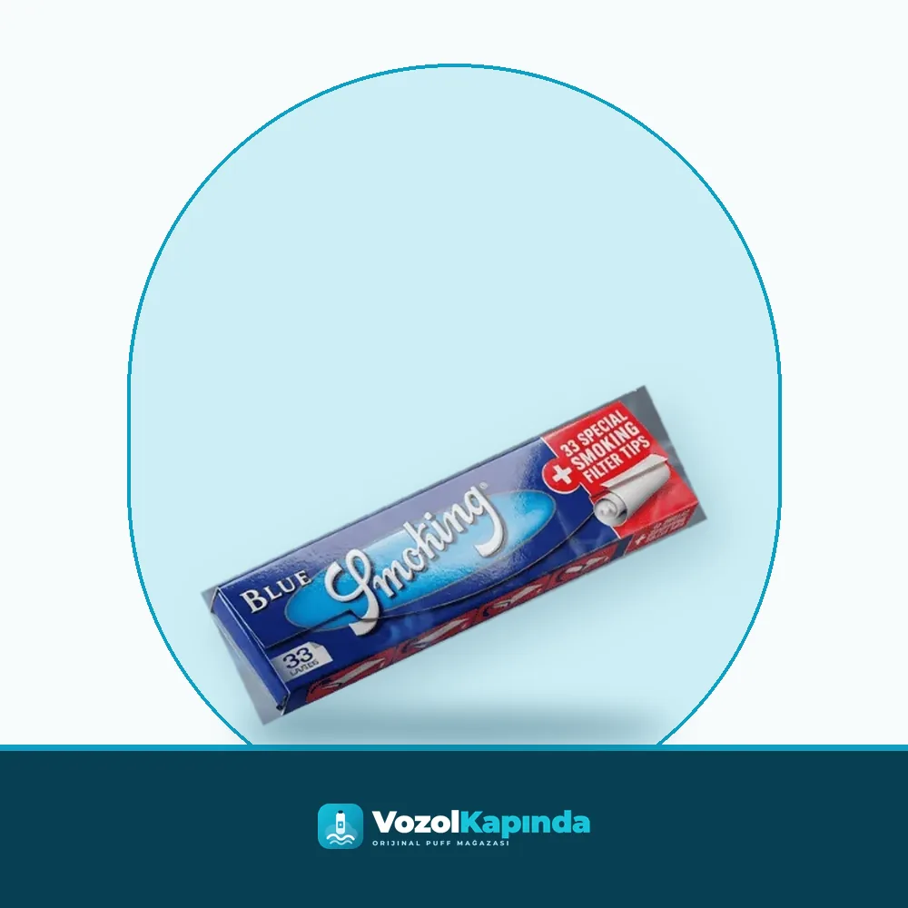 Smoking Special Blue King Size Uzun sarma kağıdı+ Zıvanalı Orijinal Ambalaj Smoking Special Blue King Size Uzun sarma kağıdı+ Zıvanalı ön yüz görseli, orijinal ambalaj