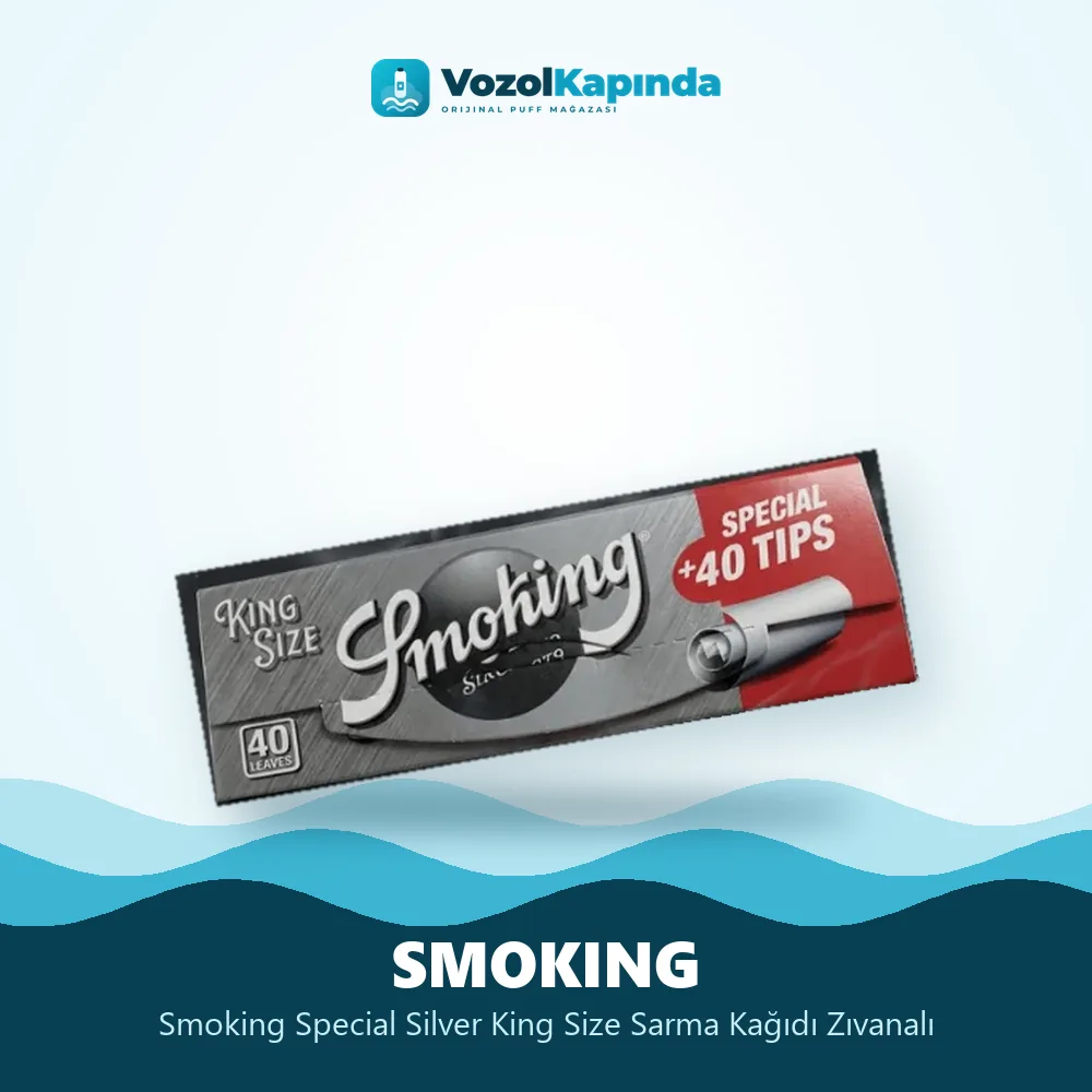 Smoking Special Silver King Size Sarma Kağıdı Zıvanalı Bilgi Kartı Smoking Special Silver King Size Sarma Kağıdı Zıvanalı bilgi kartı, orijinal sarma kağıdı
