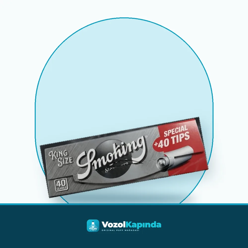Smoking Special Silver King Size Sarma Kağıdı Zıvanalı Paket Görünümü Smoking Special Silver King Size Sarma Kağıdı Zıvanalı ön yüz görseli, orijinal ambalaj