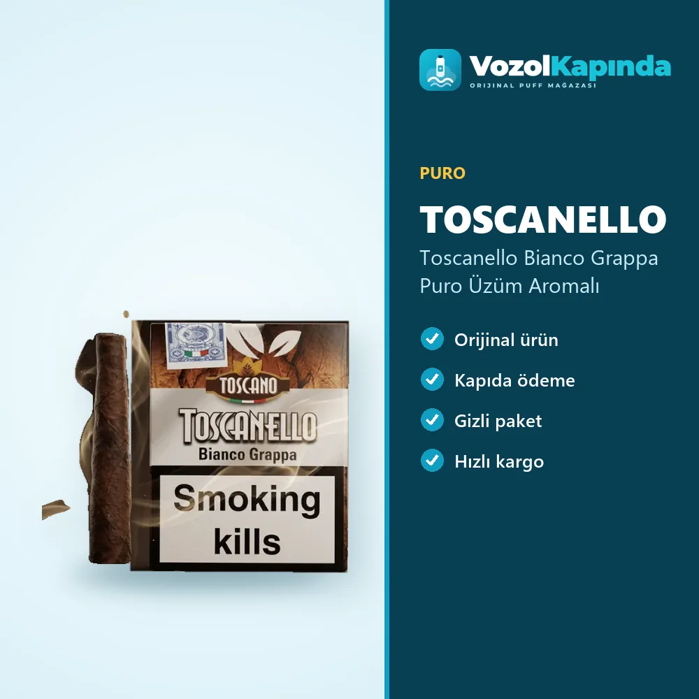 Toscanello Bianco Grappa Puro Üzüm Aromalı Özellikleri Toscanello Bianco Grappa Puro Üzüm Aromalı bilgi kartı, orijinal puro