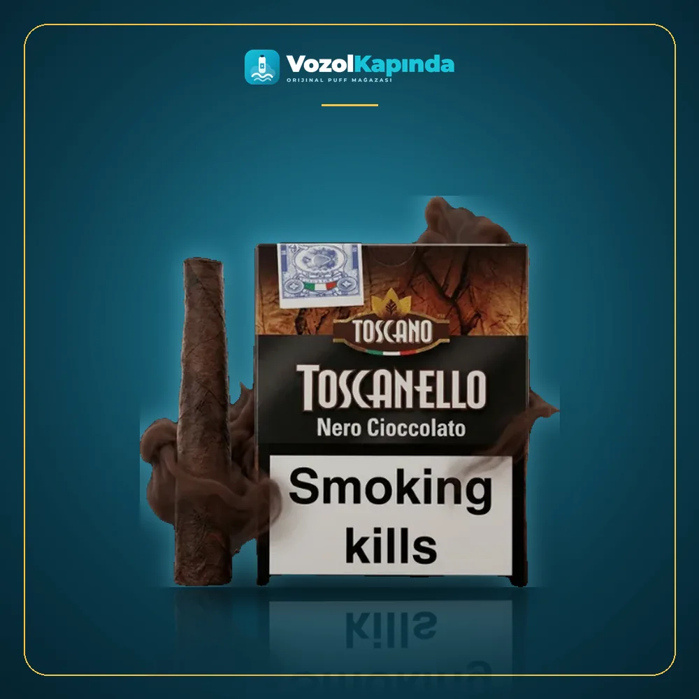 Toscanello Nero Cioccolato Puro Toscanello Nero Çikolata Aromalı Ürün Görseli Toscanello Nero Cioccolato Puro Toscanello Nero Çikolata Aromalı paket görünümü