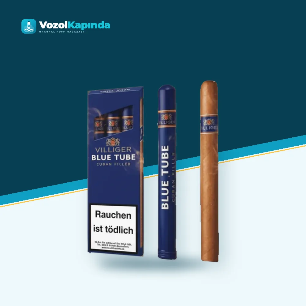 Villiger Blue Tube Puro 3’s Gift Pack ön yüz görseli, orijinal ambalaj