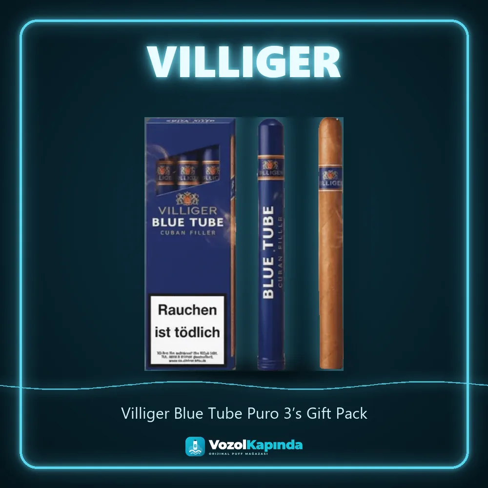 Villiger Blue Tube Puro 3’s Gift Pack özellikleri: orijinal ürün, kapıda ödeme, gizli paket