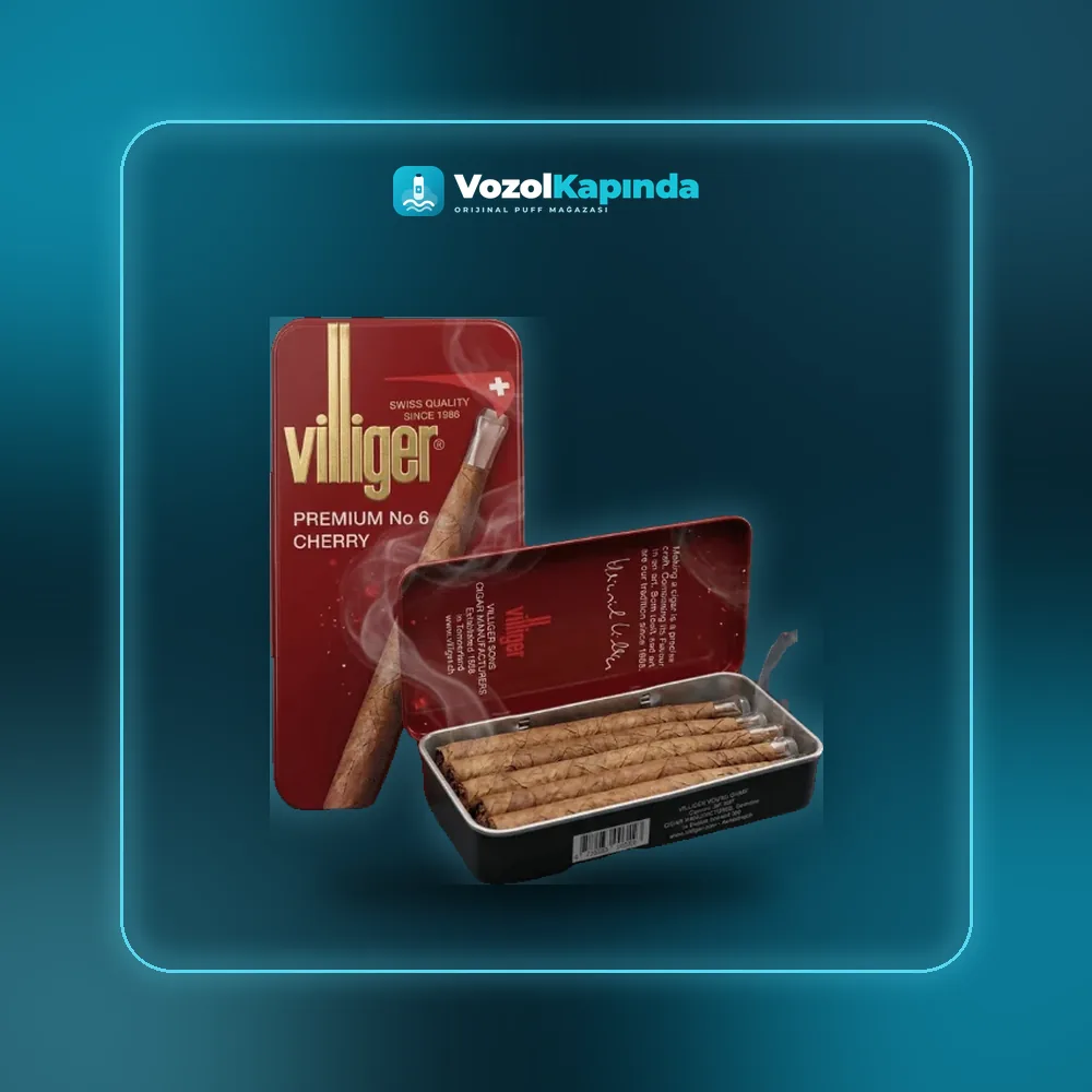 Villiger Premium Cherry No6 sigarillo 10’s Fiyatı Villiger Premium Cherry No6 sigarillo 10’s, Vozol Kapında orijinal sigarillo
