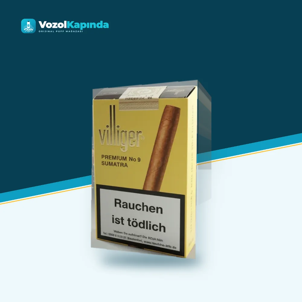 Villiger Premium Sumatra no.9 Puro 10’s ön yüz görseli, orijinal ambalaj