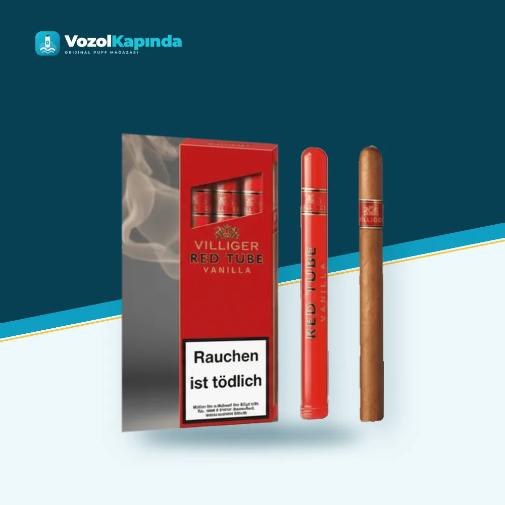 Villiger Red Tube Puro 3’s Gift Pack ürün görseli, orijinal puro
