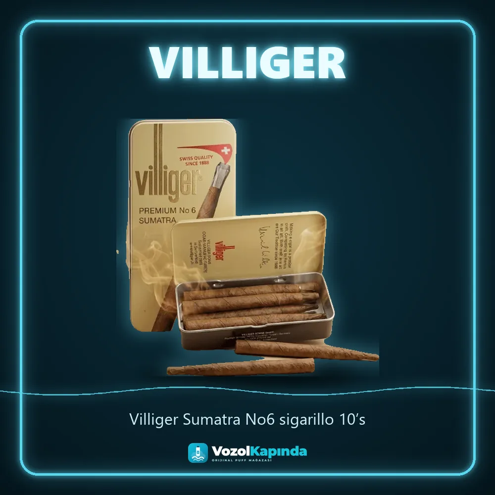 Villiger Sumatra No6 sigarillo 10’s Özellikleri Villiger Sumatra No6 sigarillo 10’s sipariş avantajları: kapıda ödeme ve gizli paket