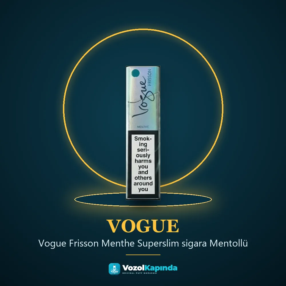 Vogue Frisson Menthe Superslim sigara Mentollü Bilgi Kartı Vogue Frisson Menthe Superslim sigara Mentollü sipariş avantajları: kapıda ödeme ve gizli paket