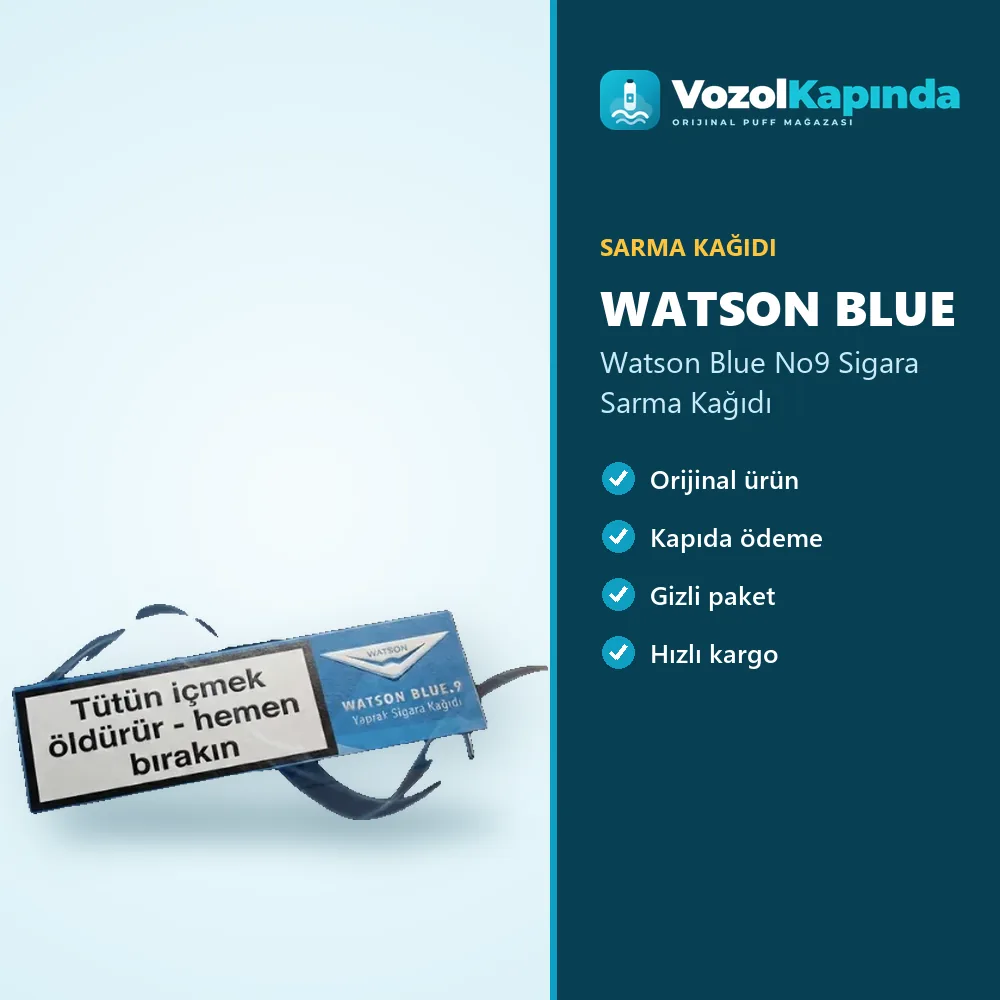 Watson Blue No9 Sigara Sarma Kağıdı Sipariş Bilgileri Watson Blue No9 Sigara Sarma Kağıdı özellikleri: orijinal ürün, kapıda ödeme, gizli paket