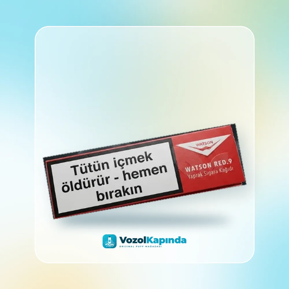 Watson Red No9 Sigara Sarma Kağıdı, Vozol Kapında orijinal sarma kağıdı