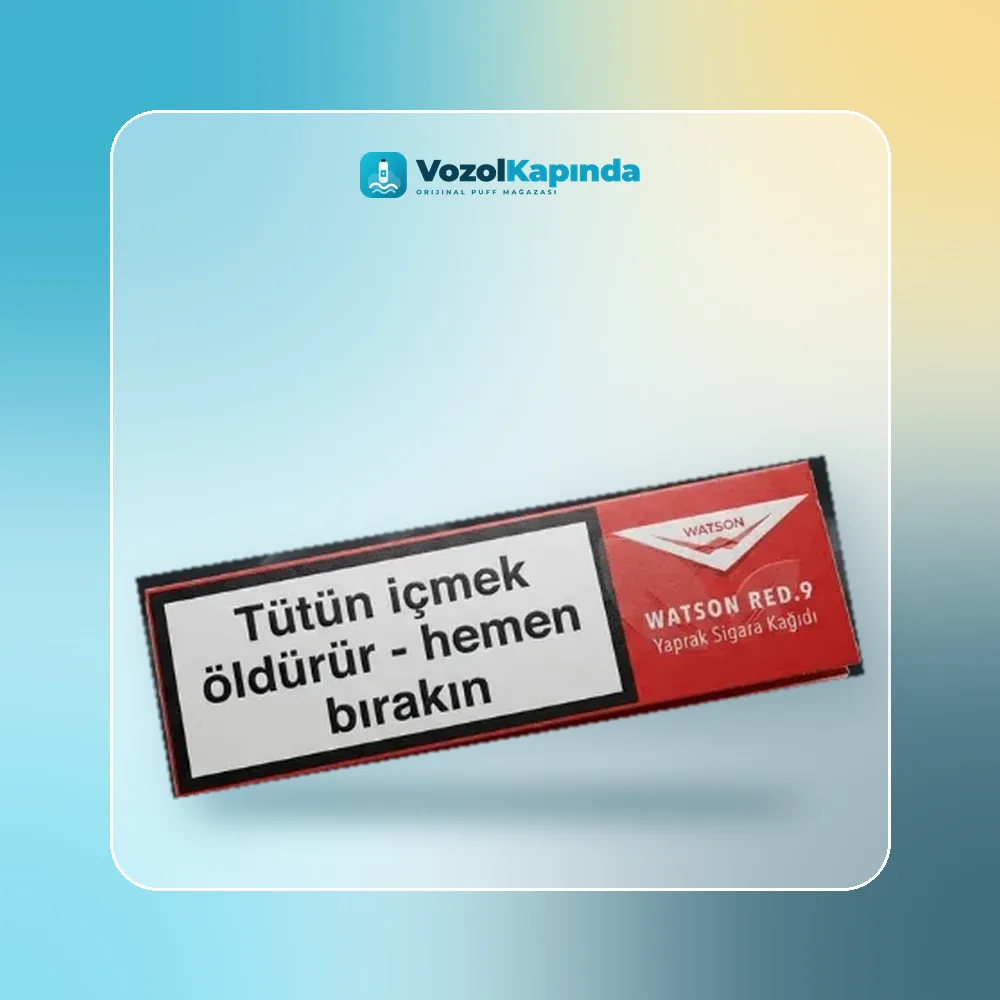 Watson Red No9 Sigara Sarma Kağıdı ürün görseli, orijinal sarma kağıdı
