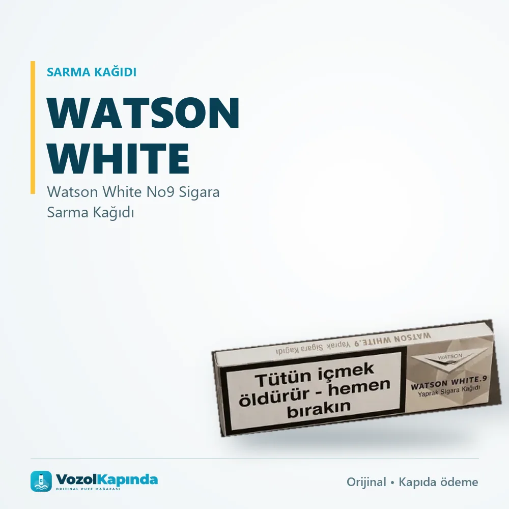 Watson White No9 Sigara Sarma Kağıdı Özellikleri Watson White No9 Sigara Sarma Kağıdı sipariş avantajları: kapıda ödeme ve gizli paket