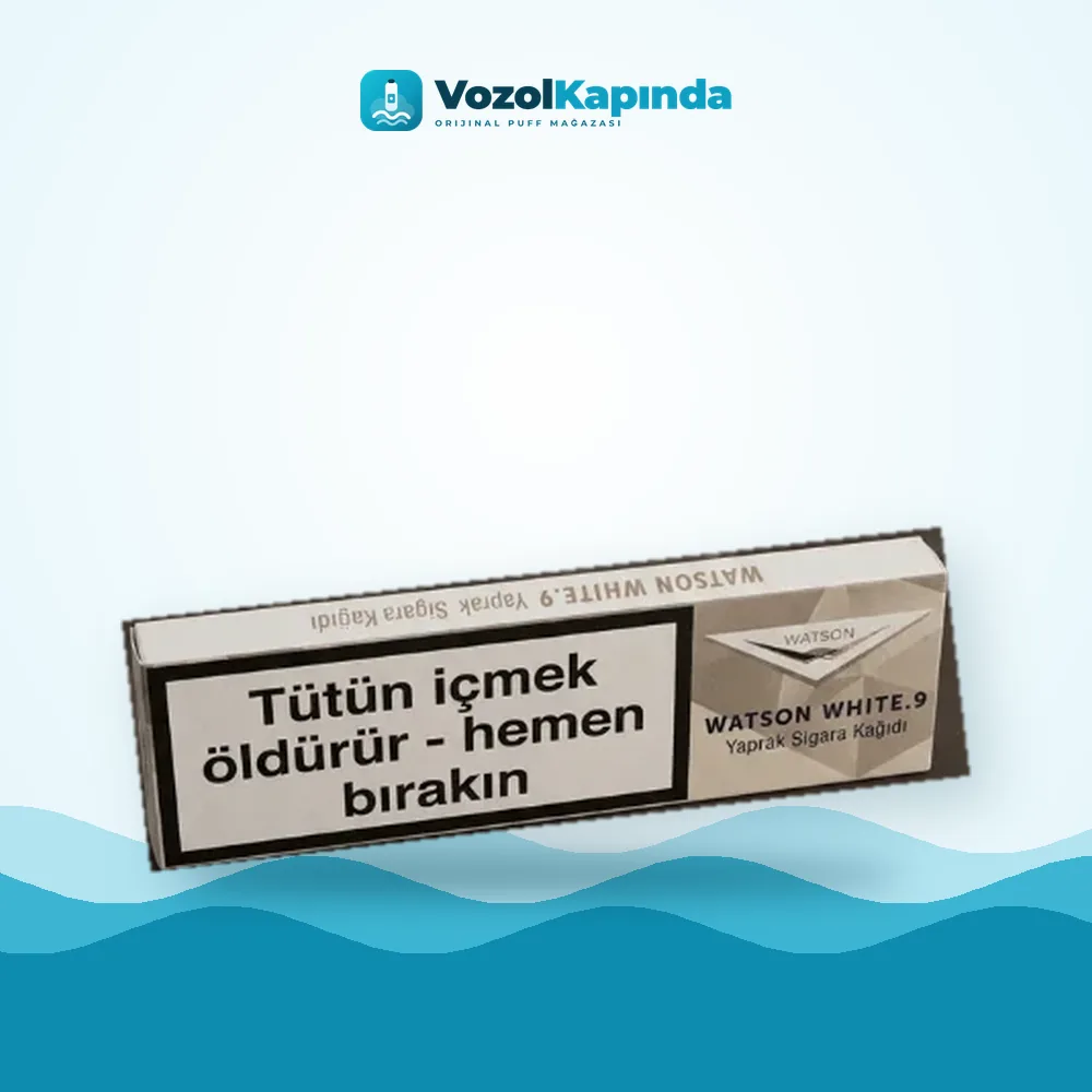 Watson White No9 Sigara Sarma Kağıdı Paket Görünümü Watson White No9 Sigara Sarma Kağıdı ön yüz görseli, orijinal ambalaj